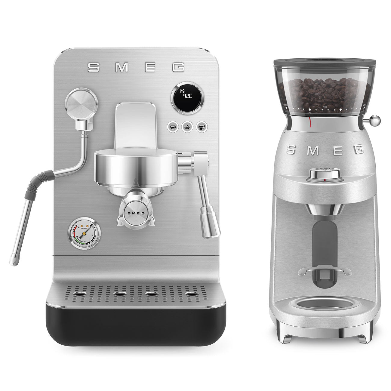 SMEG Mini Pro Manual Espresso Coffee Machine (Black Matte)