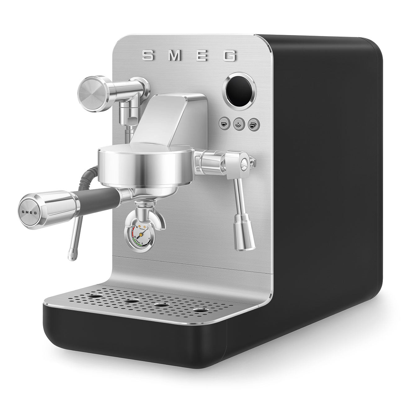 SMEG Mini Pro Manual Espresso Coffee Machine (Black Matte)