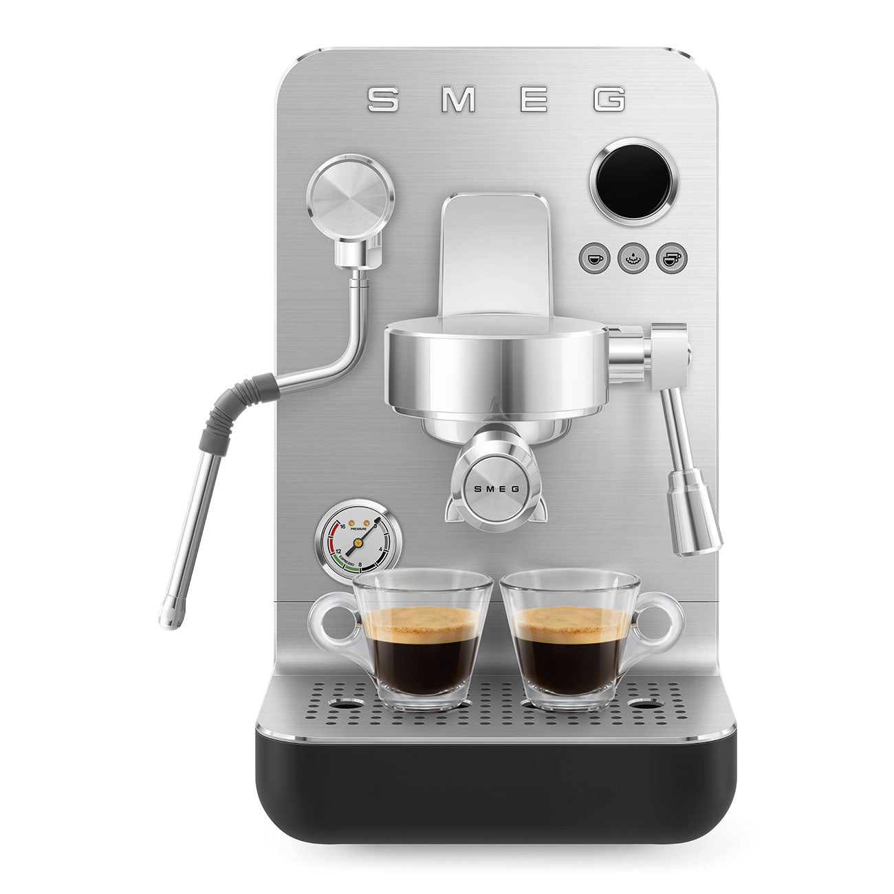 SMEG Mini Pro Manual Espresso Coffee Machine (Black Matte)