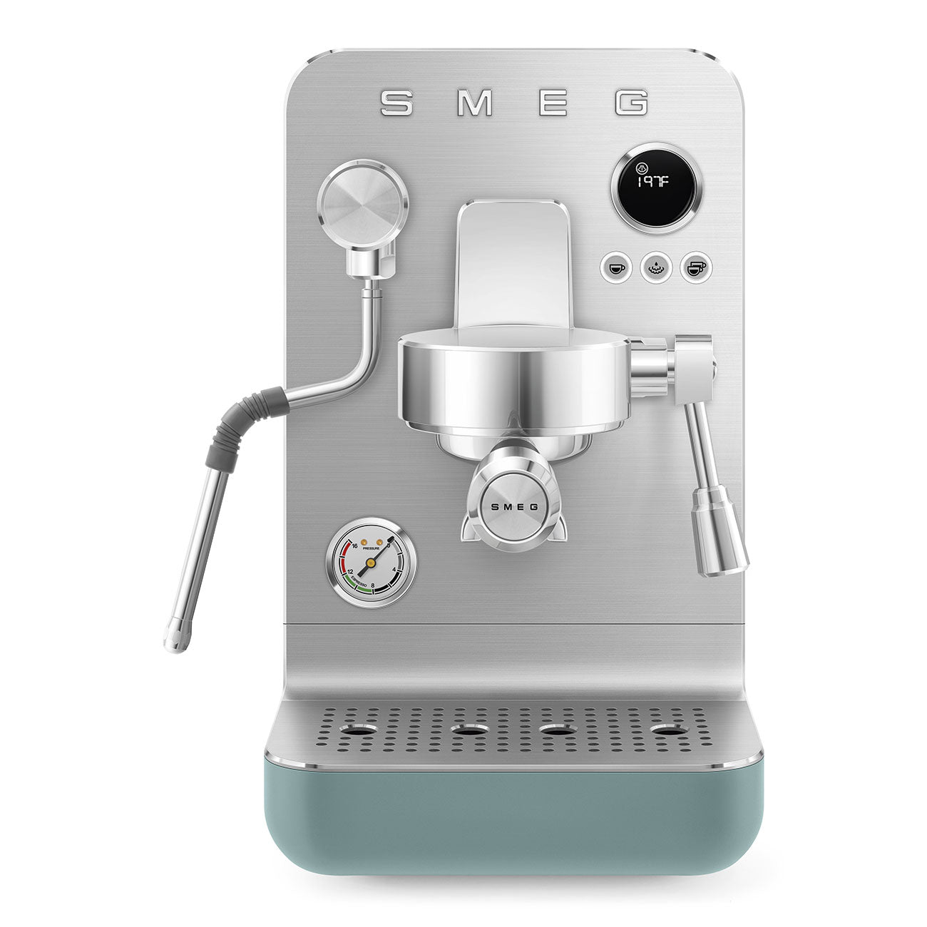 Automatic Mini-pro Espresso Machine with Steam Wand - Matte Emerald Green