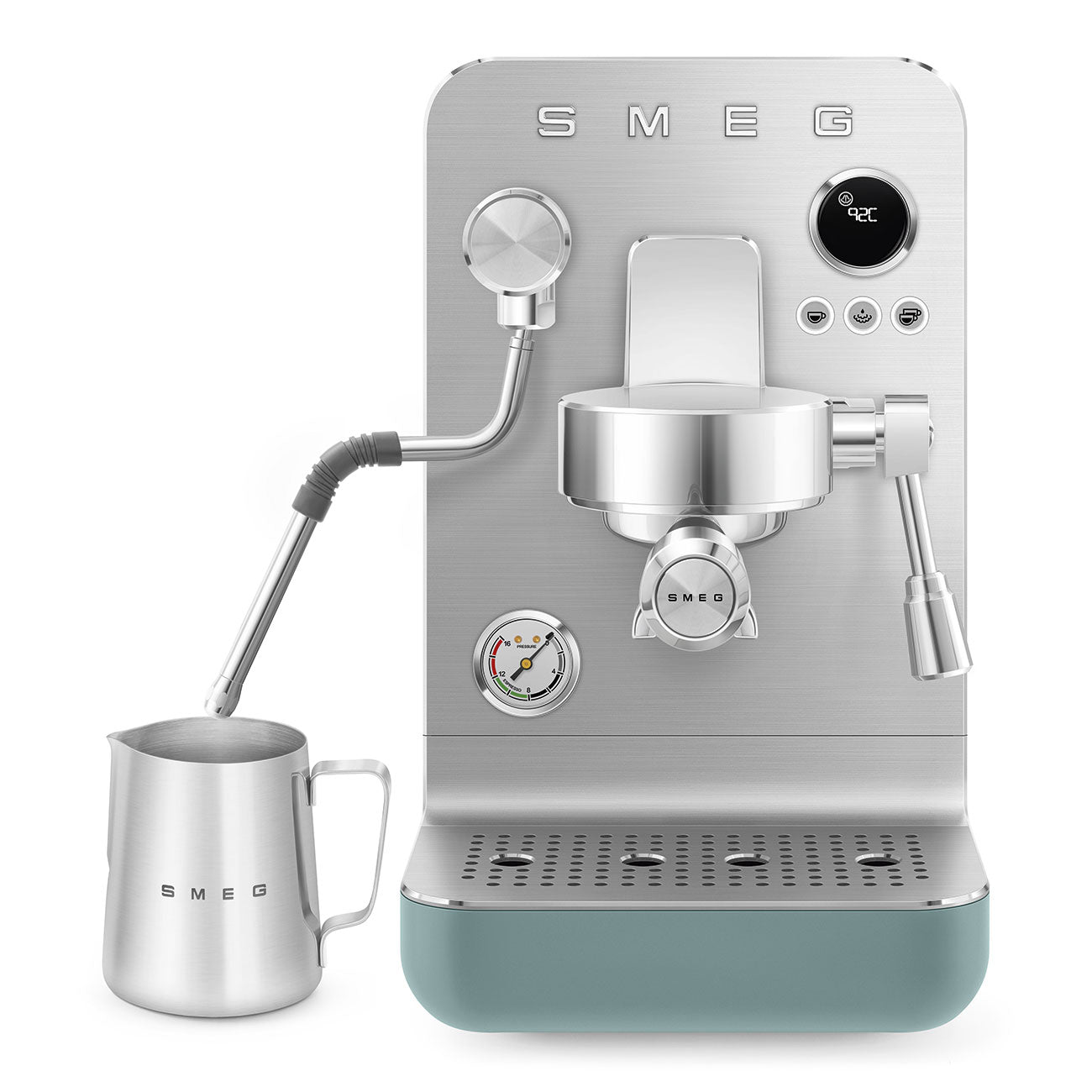 Automatic Mini-pro Espresso Machine with Steam Wand - Matte Emerald Green