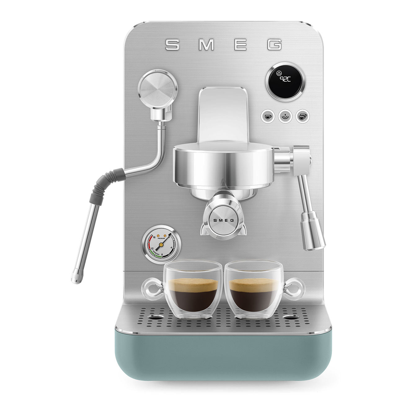 SMEG Mini Pro Manual Espresso Coffee Machine (Emerald Green Matte)