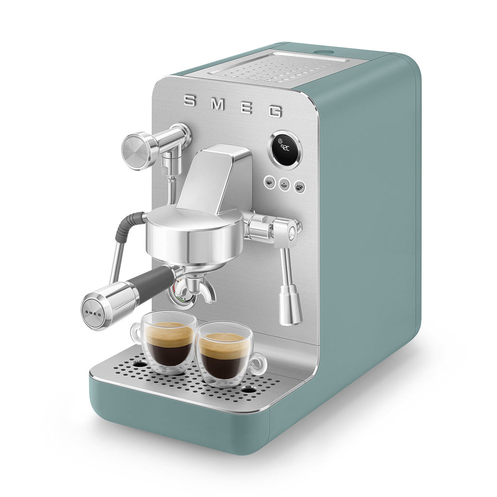 SMEG Mini Pro Manual Espresso Coffee Machine (Emerald Green Matte)