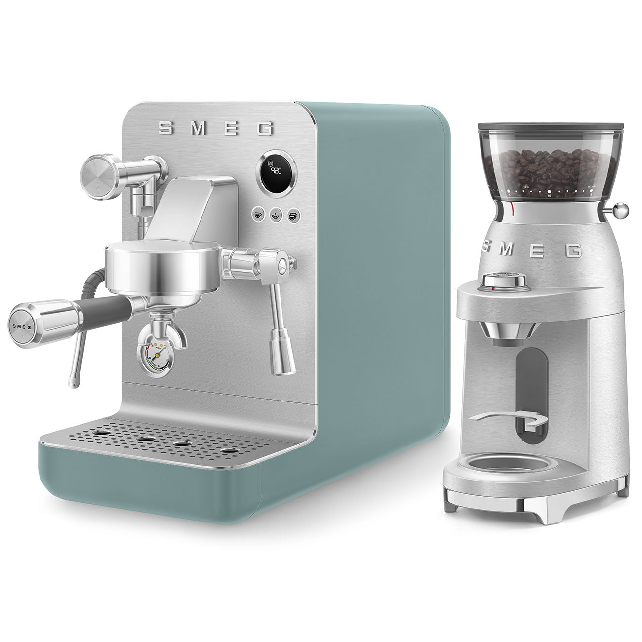 Automatic Mini-pro Espresso Machine with Steam Wand - Matte Emerald Green