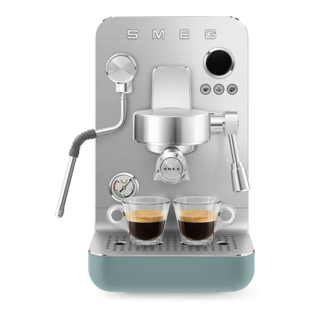 SMEG Mini Pro Manual Espresso Coffee Machine (Emerald Green Matte)