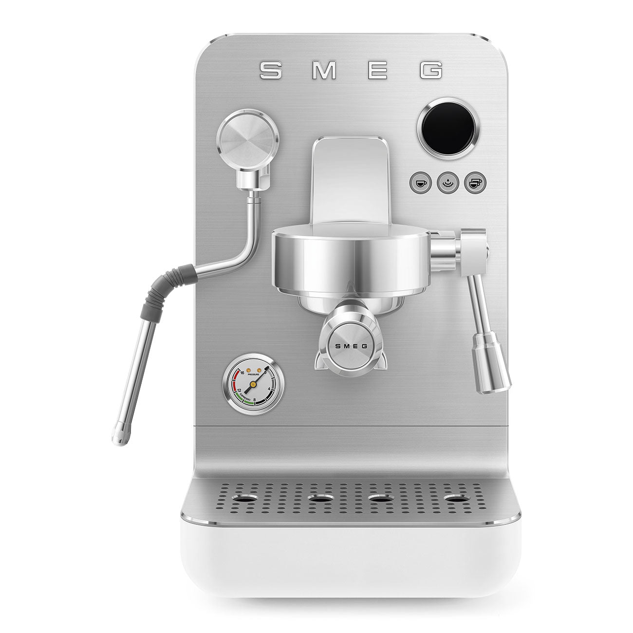 SMEG Mini Pro Manual Espresso Coffee Machine (White Matte)