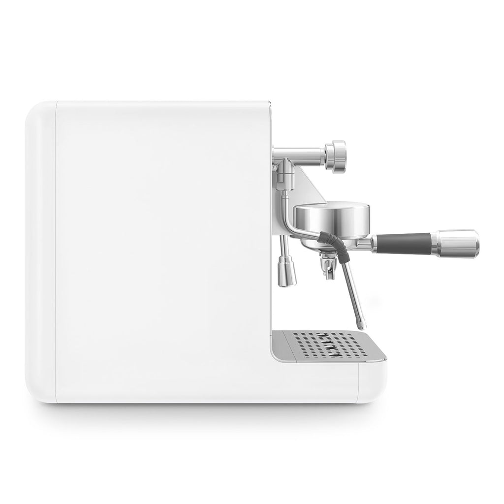 SMEG Mini Pro Manual Espresso Coffee Machine (White Matte)