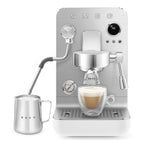 SMEG Mini Pro Manual Espresso Coffee Machine (White Matte)