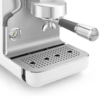 SMEG Mini Pro Manual Espresso Coffee Machine (White Matte)