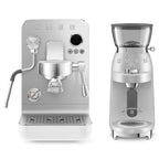 SMEG Mini Pro Manual Espresso Coffee Machine (White Matte)
