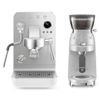SMEG Mini Pro Manual Espresso Coffee Machine (White Matte)