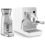 SMEG Mini Pro Manual Espresso Coffee Machine (White Matte)