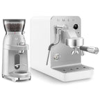 SMEG Mini Pro Manual Espresso Coffee Machine (White Matte)