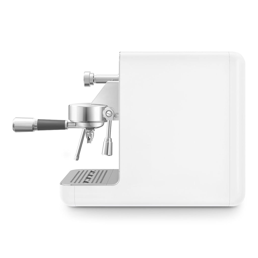 SMEG Mini Pro Manual Espresso Coffee Machine (White Matte)