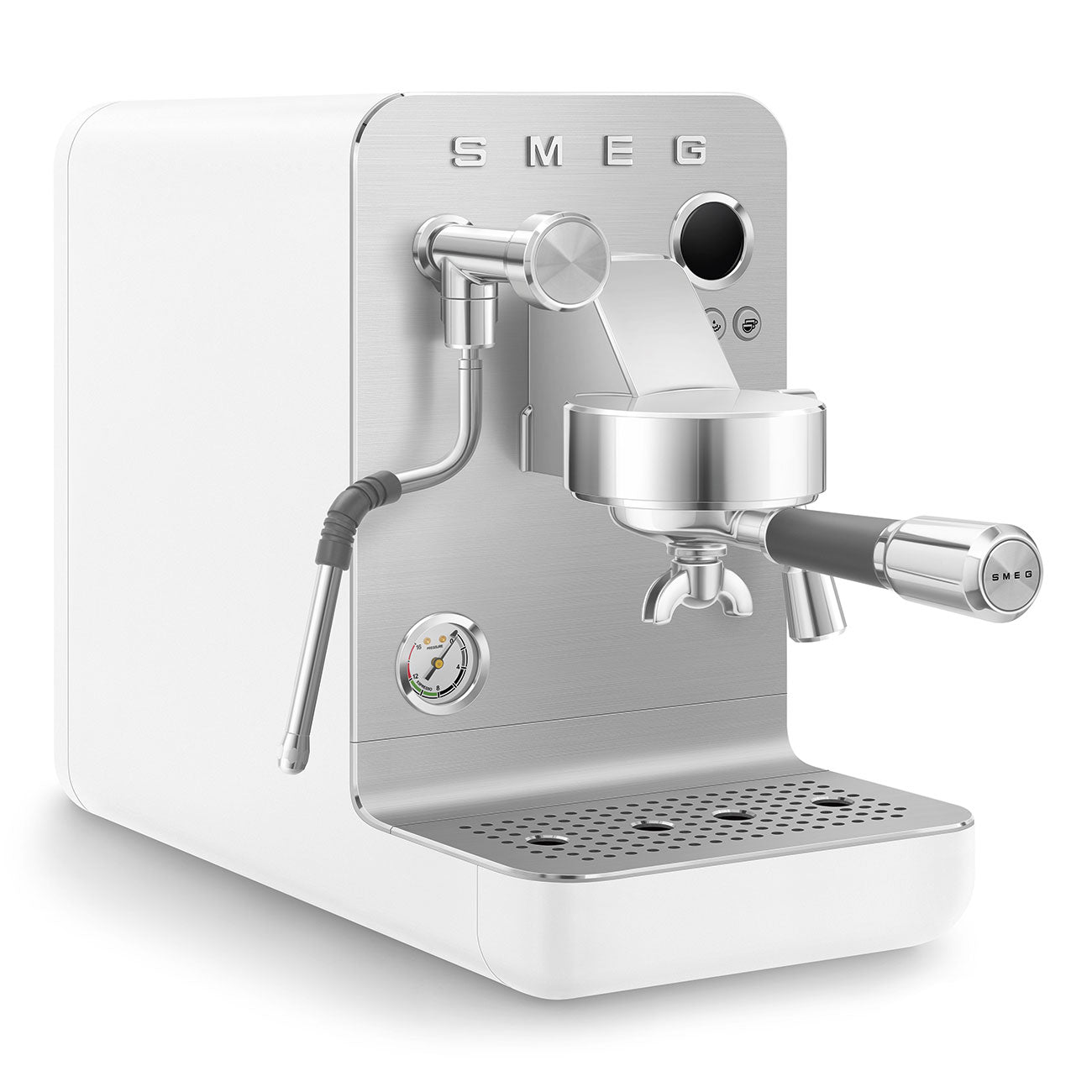 SMEG Mini Pro Manual Espresso Coffee Machine (White Matte)