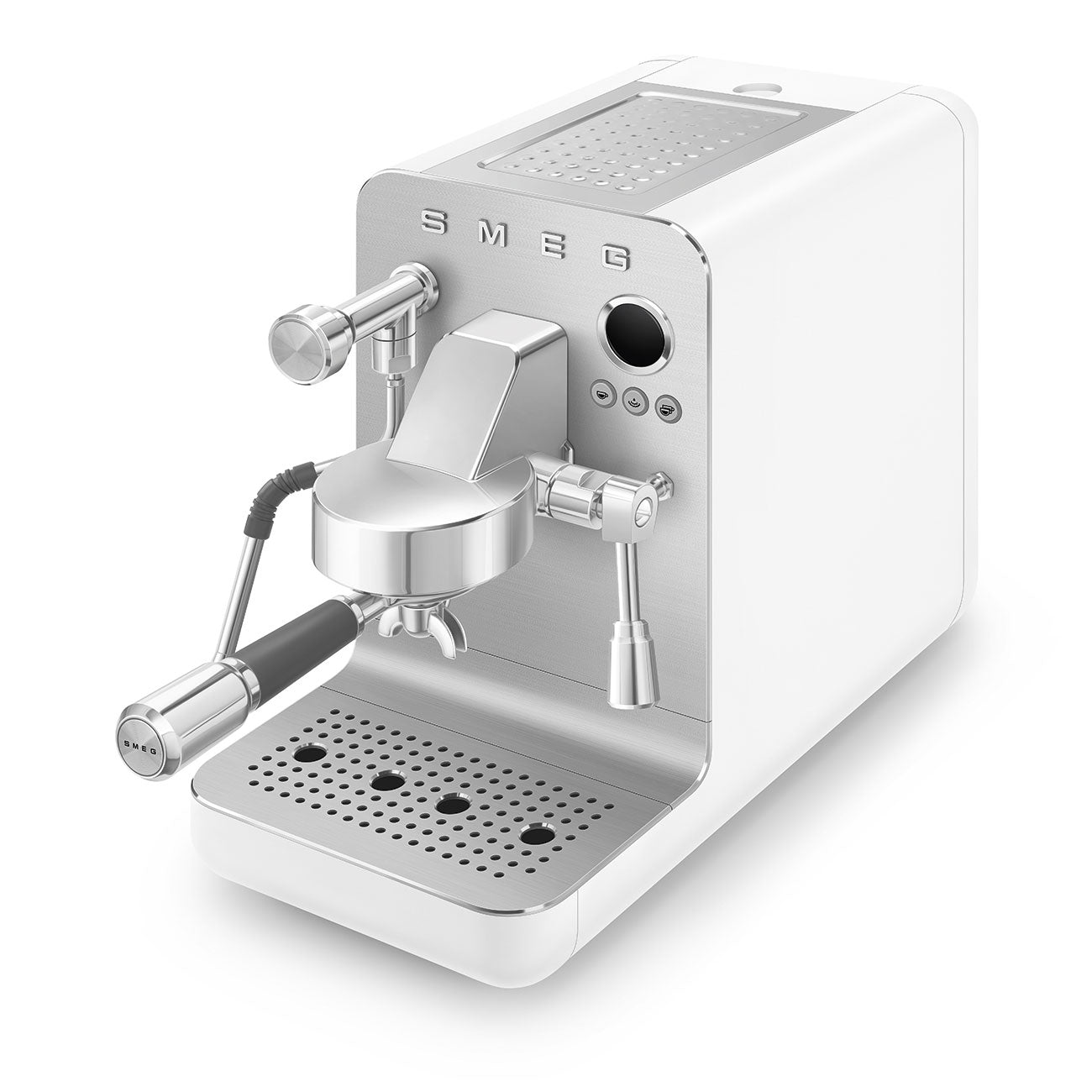 SMEG Mini Pro Manual Espresso Coffee Machine (White Matte)