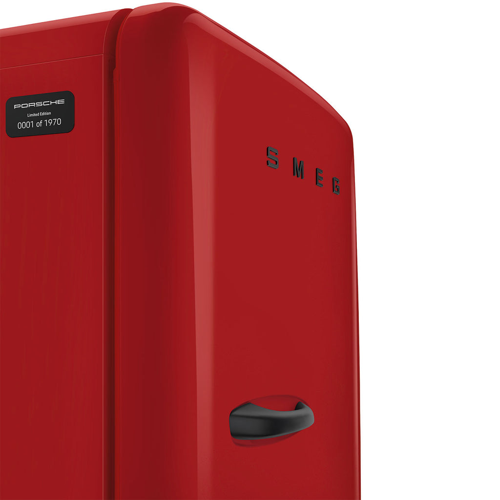 Porsche x SMEG FAB28 Retro Refrigerator Right Hinge 917 Salzburg Limited Edition (Red)