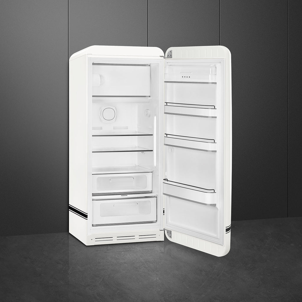 Porsche x SMEG FAB28 Retro Refrigerator Right Hinge Carrara Edition (White Metallic)