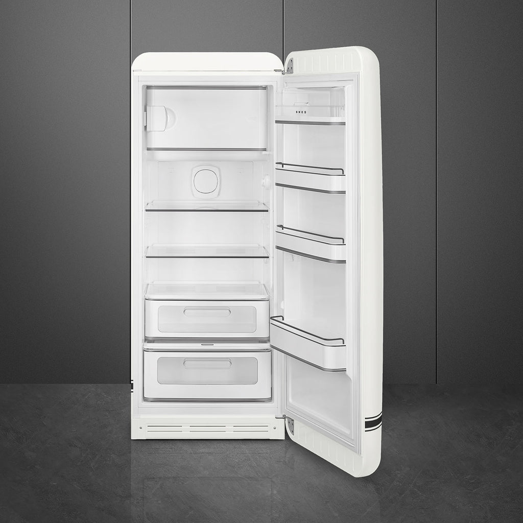 Porsche x SMEG FAB28 Retro Refrigerator Right Hinge Carrara Edition (White Metallic)