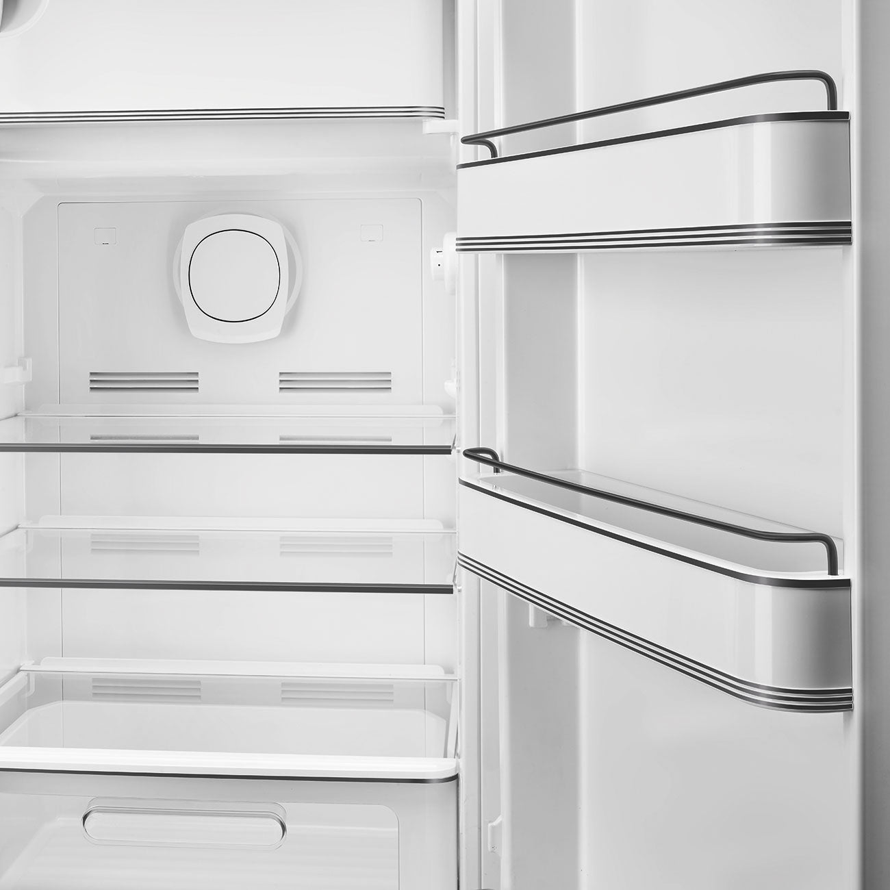 Porsche x SMEG FAB28 Retro Refrigerator Right Hinge Carrara Edition (White Metallic)