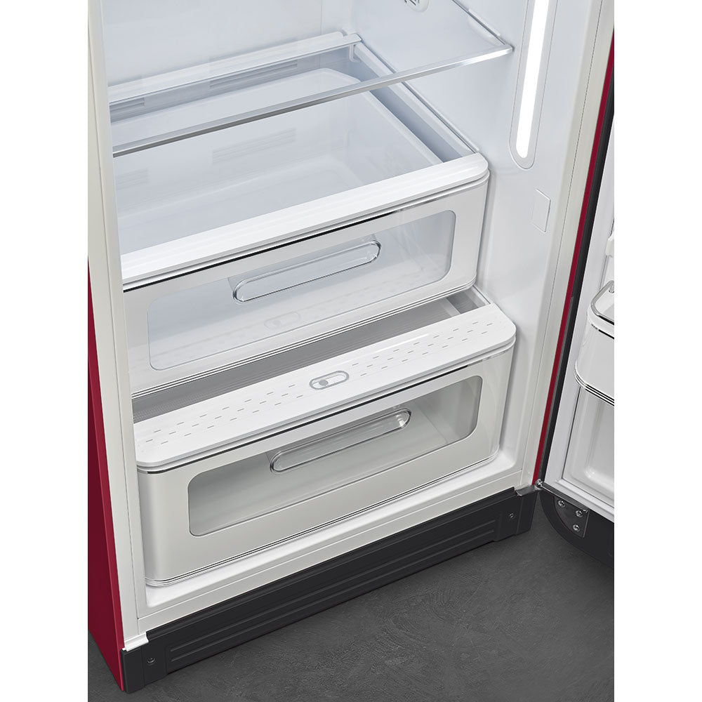 Fab28 Fridge - Ruby Red Matte (Right Hinge)