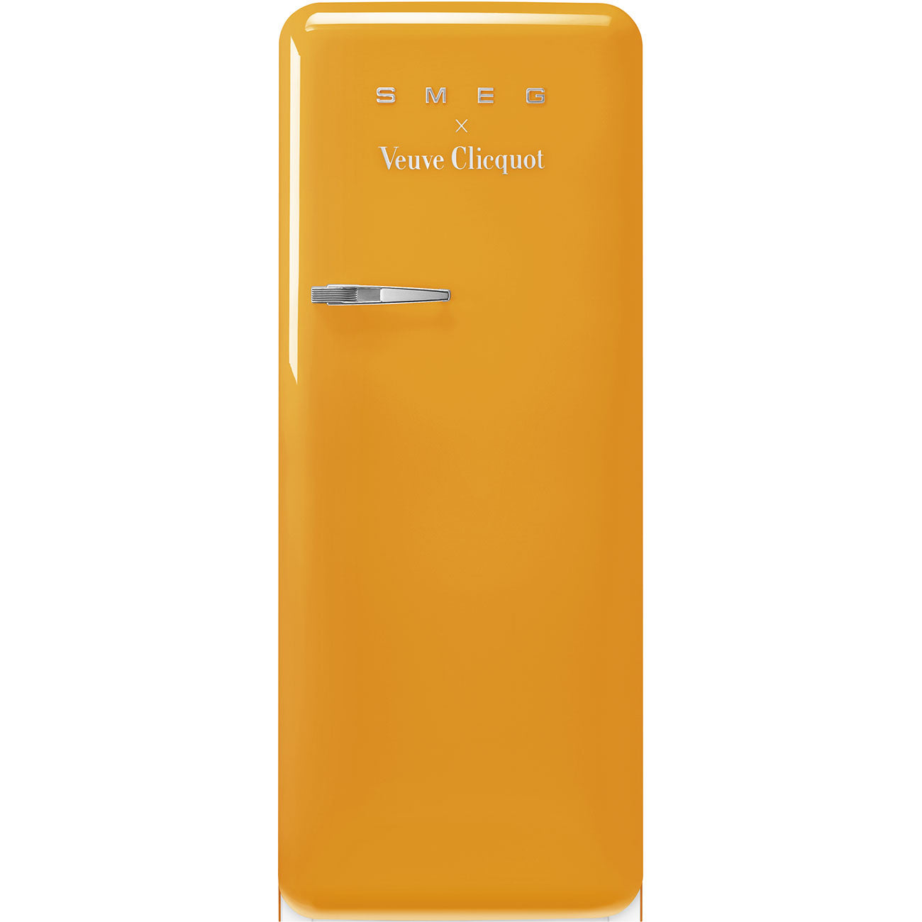 SMEG x  Veuve Clicquot FAB28 Retro Refrigerator Right Hinge (Yellow)