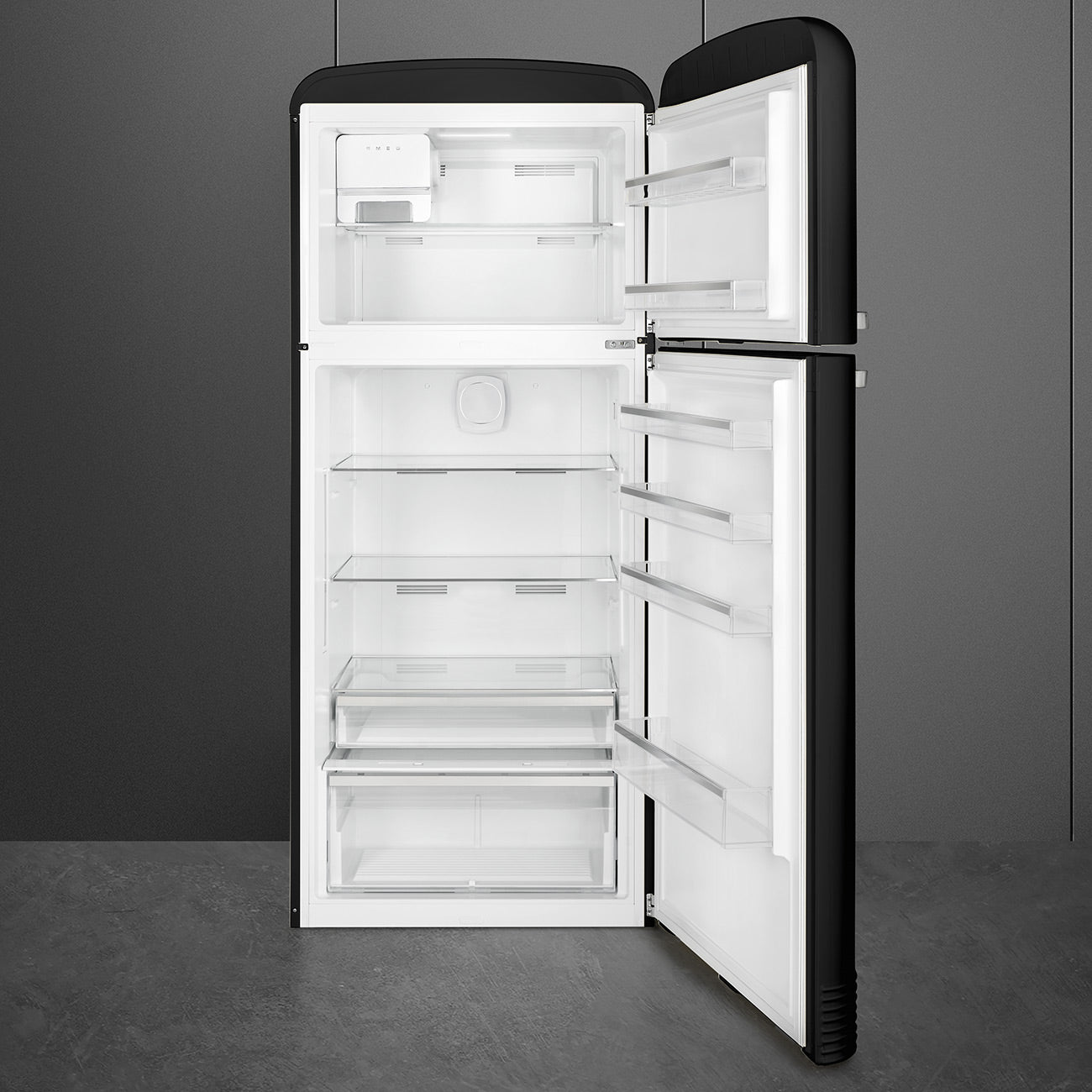 FAB50 Fridge - Black (Right Hinge)