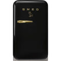 SMEG x OVO FAB5 Retro Mini Fridge Right Hinge (Black with Gold)