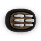 SMEG Knife Block Set with 6 Knives (Black)