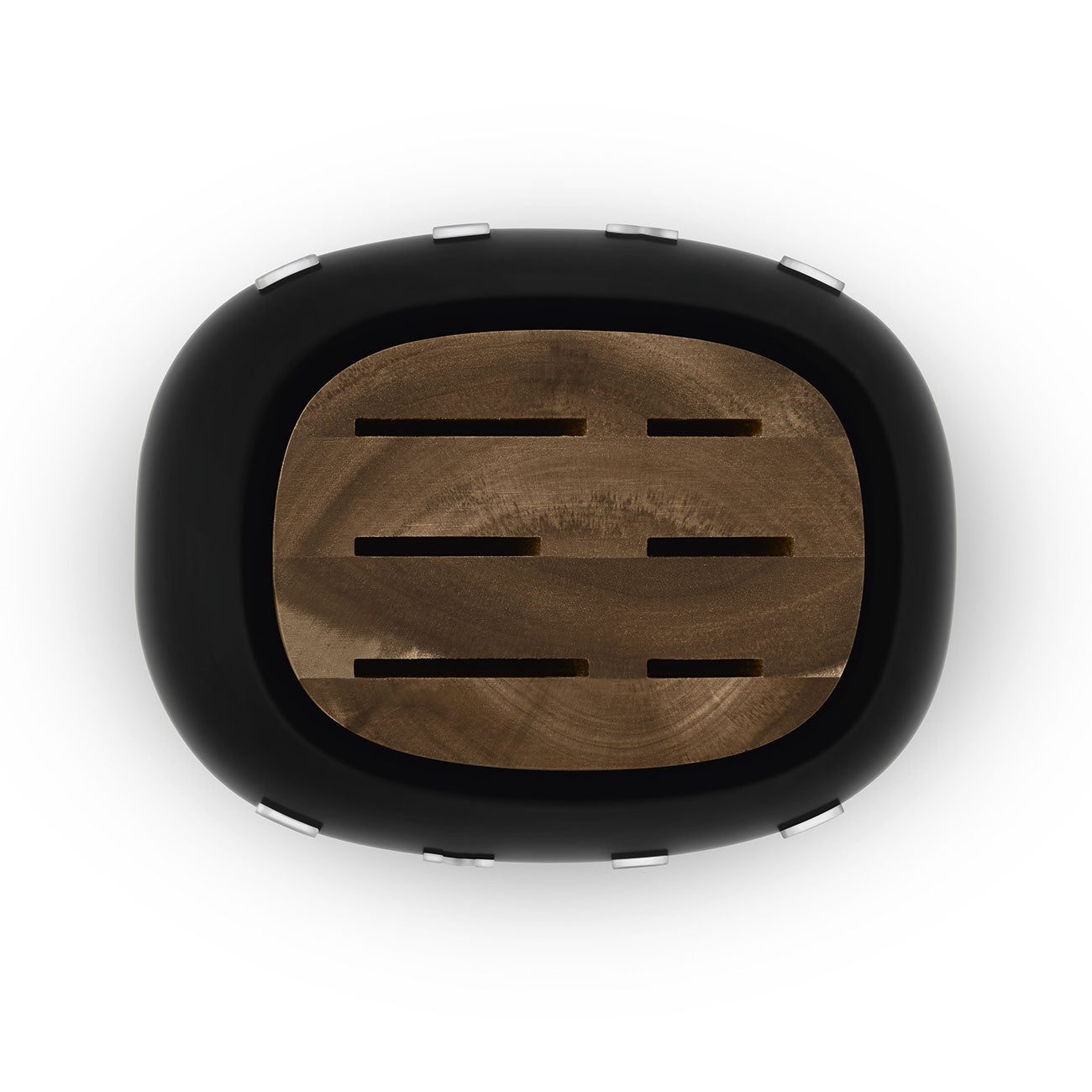 SMEG Knife Block Set with 6 Knives (Black)