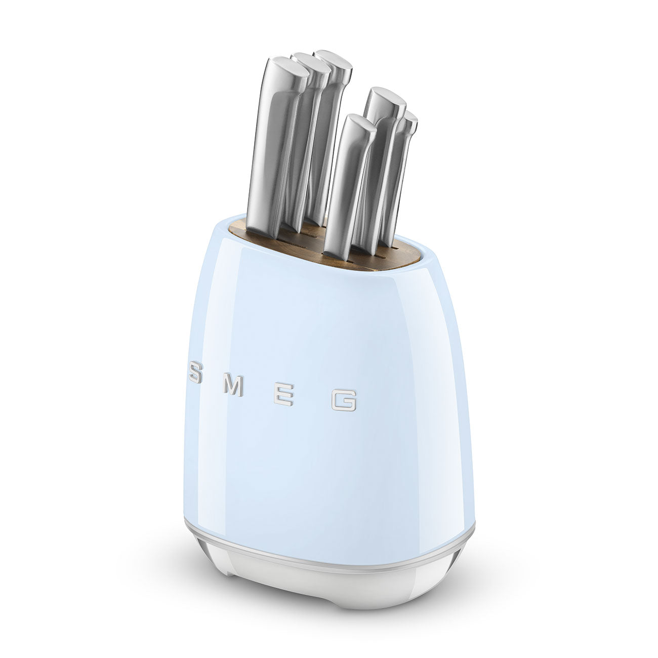 Knife Block 6 pc - Pastel Blue