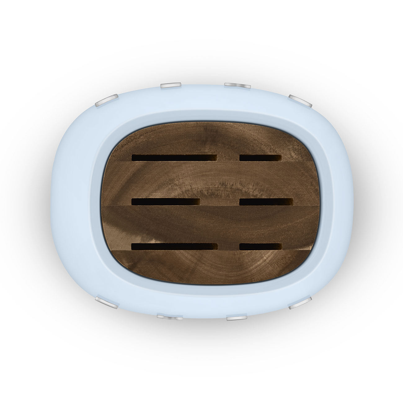 SMEG Knife Block Set with 6 Knives (Pastel Blue)