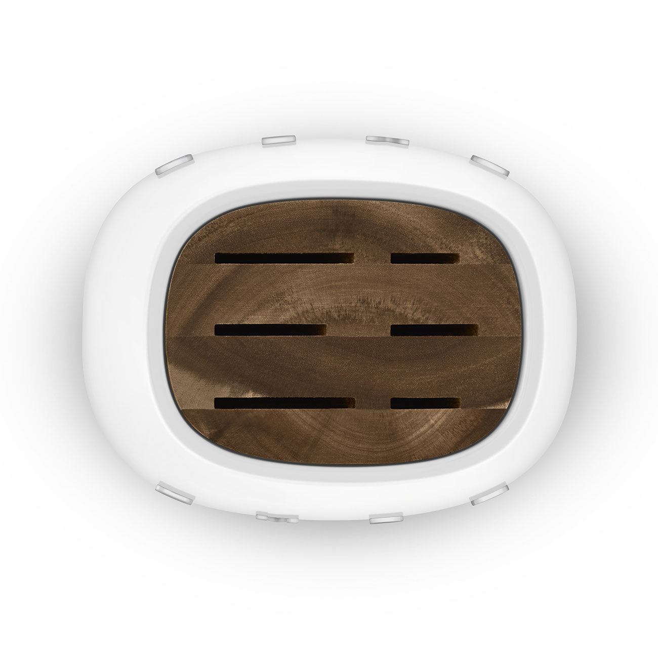 SMEG Knife Block Set with 6 Knives (White)