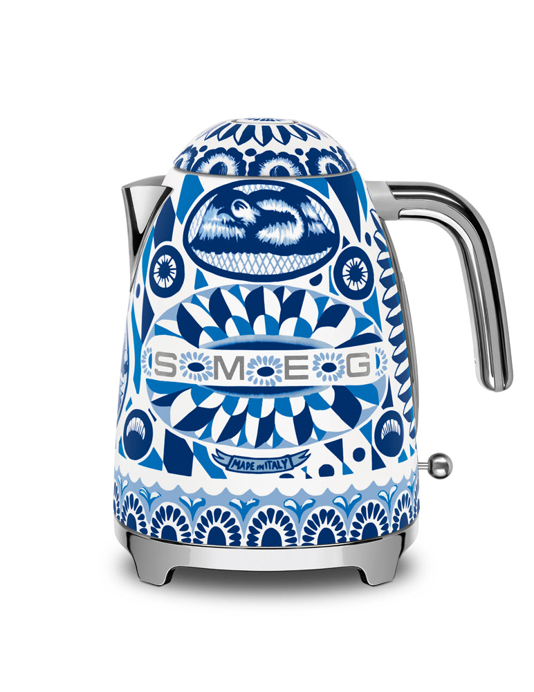 SMEG x D&G Electric Kettle 1.7L Fixed Temperature (Blu Mediterraneo)