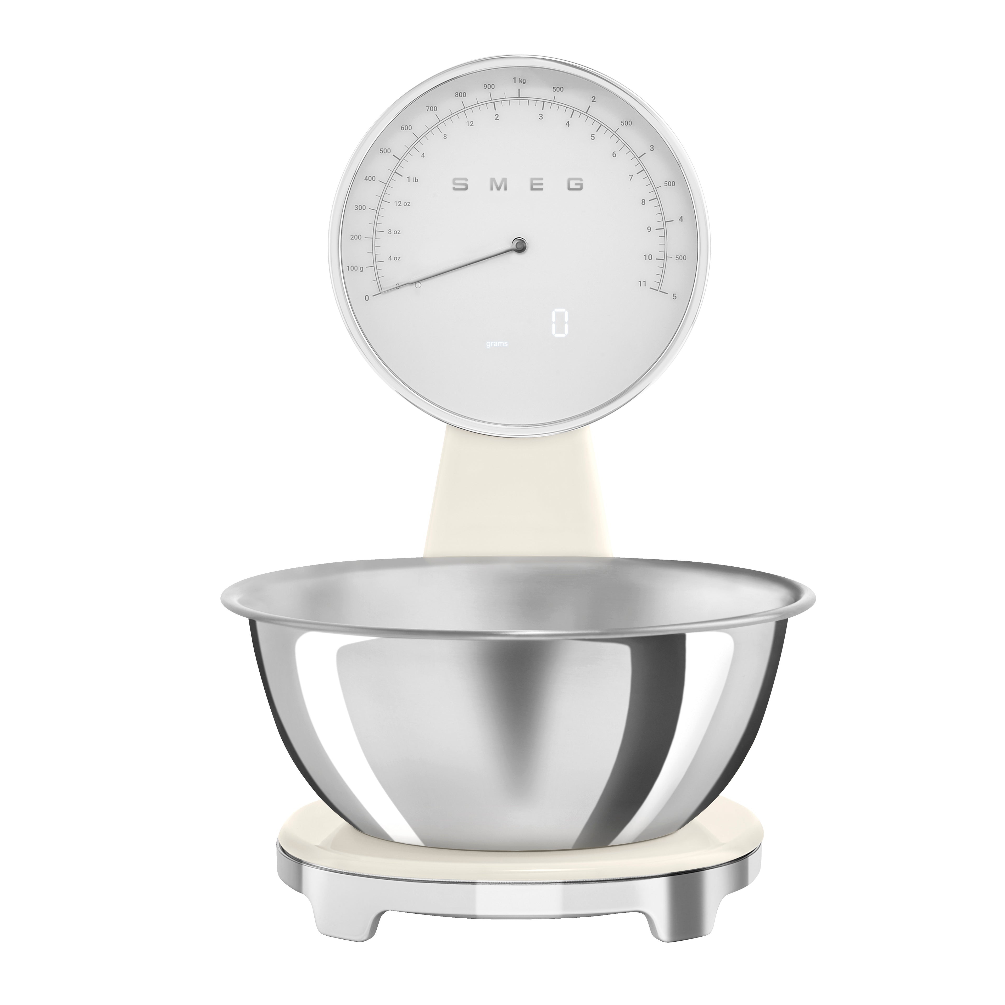 SMEG Digital & Analog Kitchen Scale (Cream)