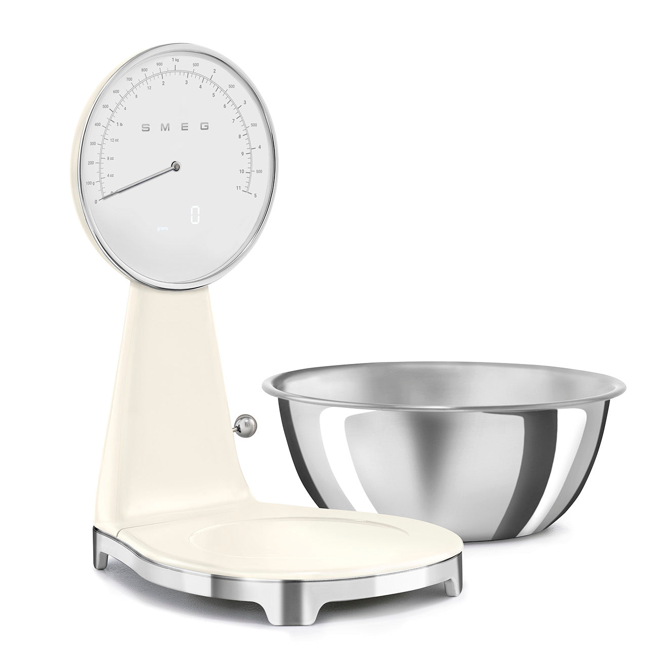 SMEG Digital & Analog Kitchen Scale (Cream)