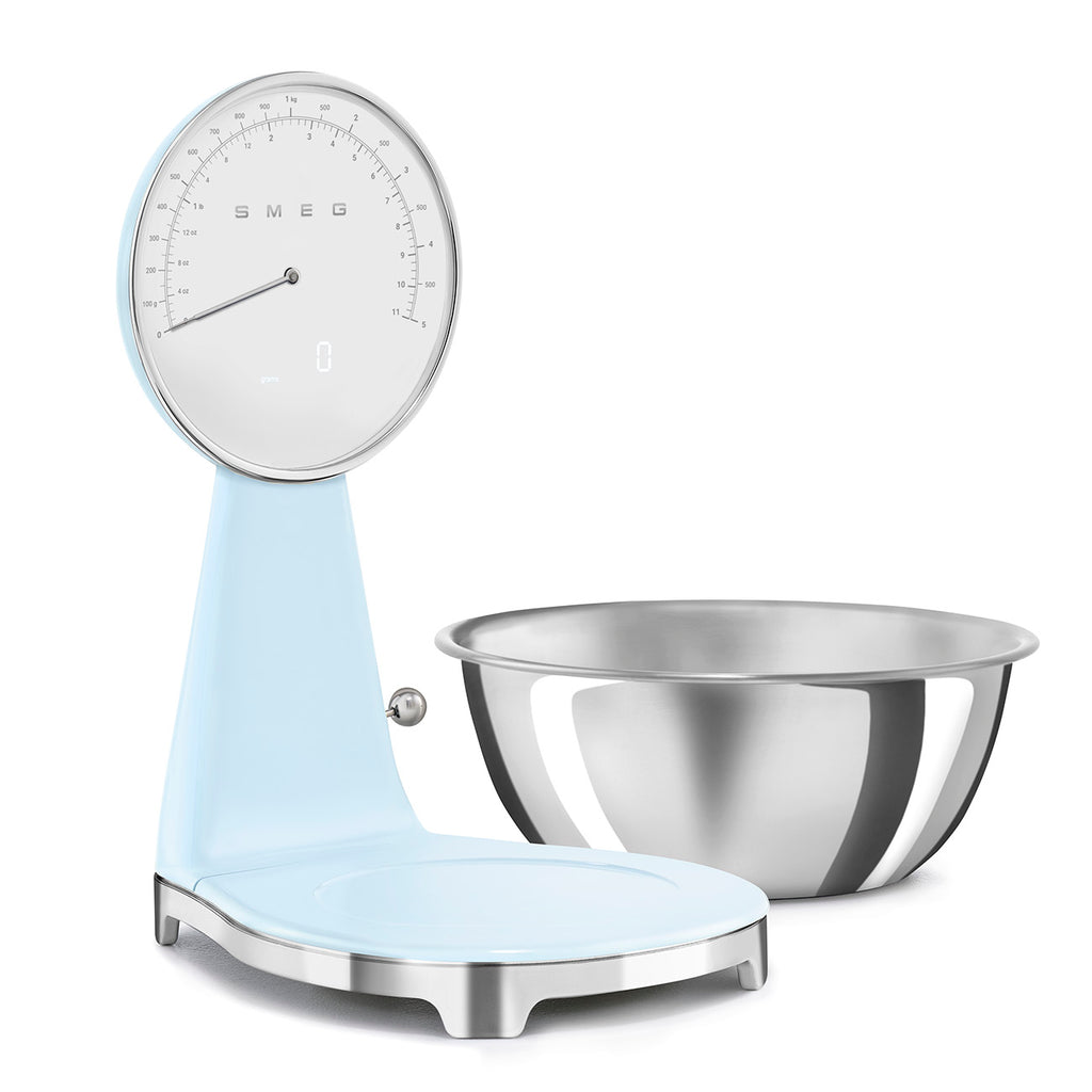 SMEG Digital & Analog Kitchen Scale (Pastel Blue)