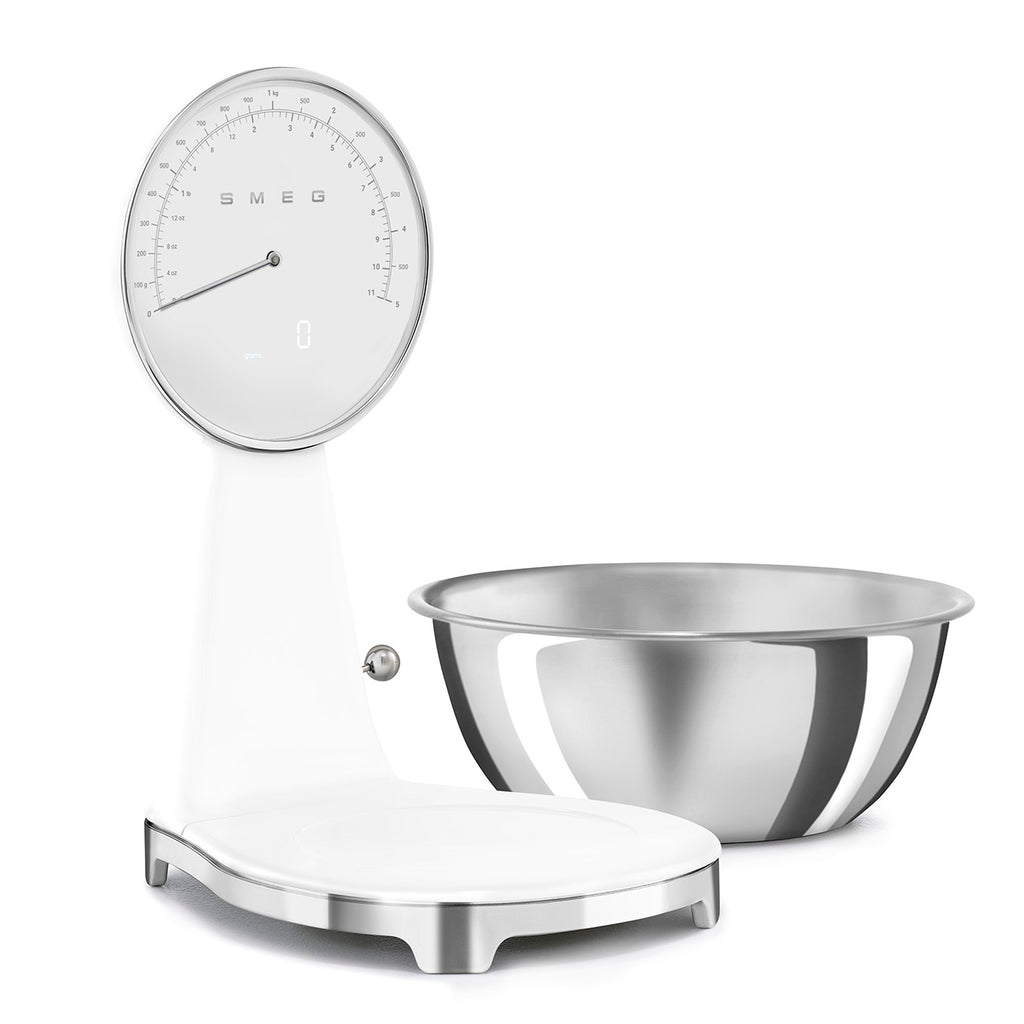 SMEG Digital & Analog Kitchen Scale (White)