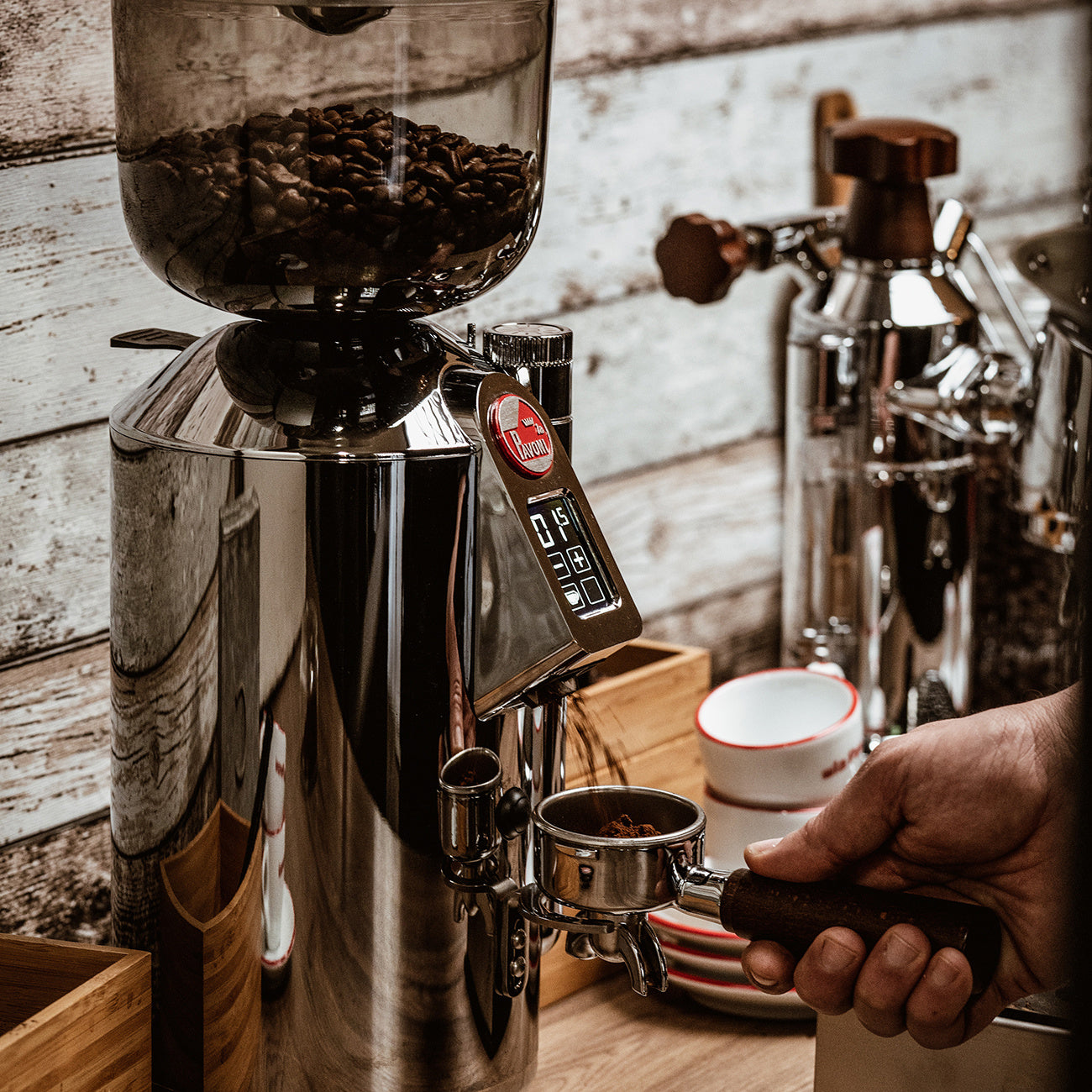 La Pavoni Cilindro Coffee Grinder Stainless Steel - LPGGRI01US