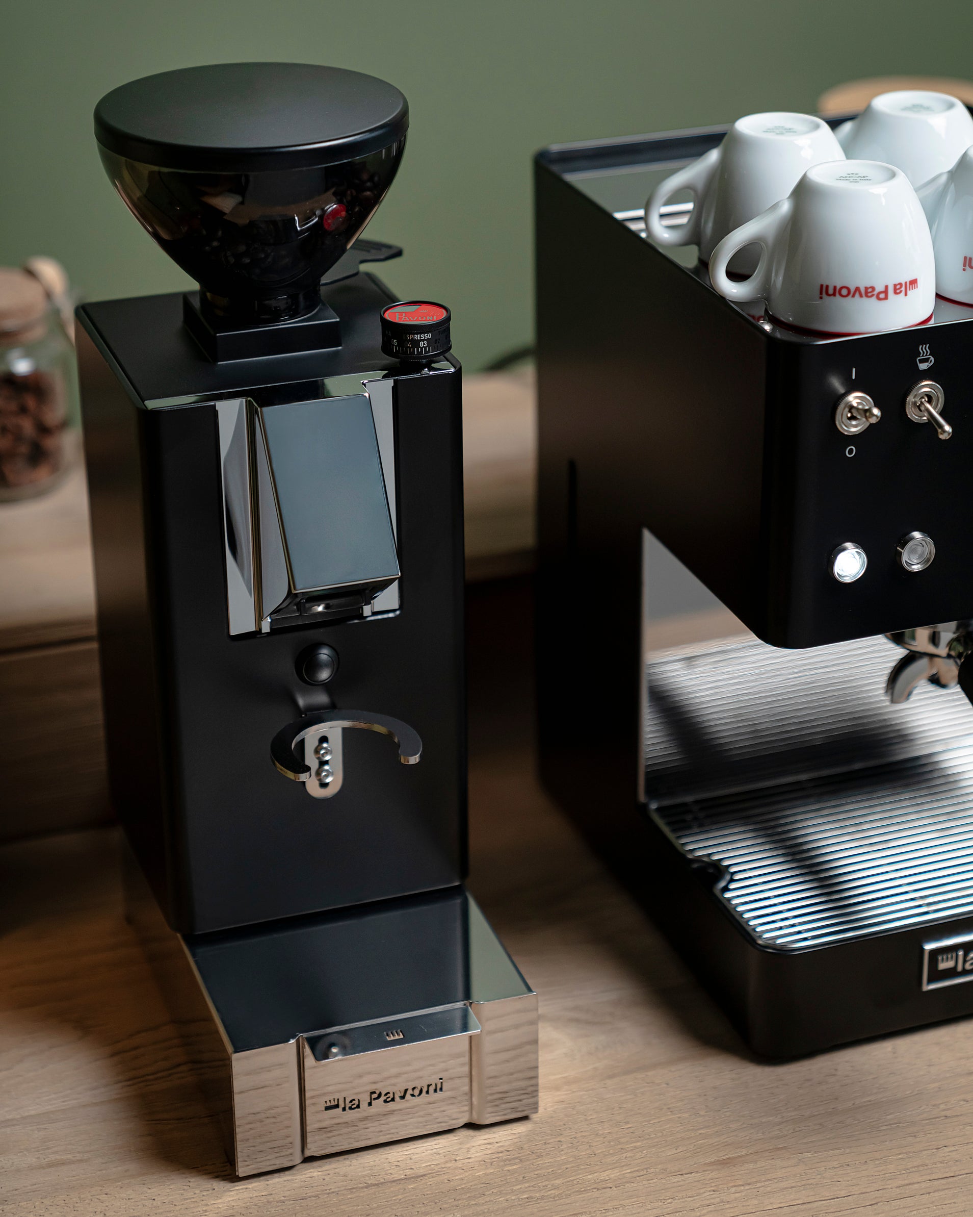 La Pavoni Kube Mill Coffee Grinder (Matte Black)