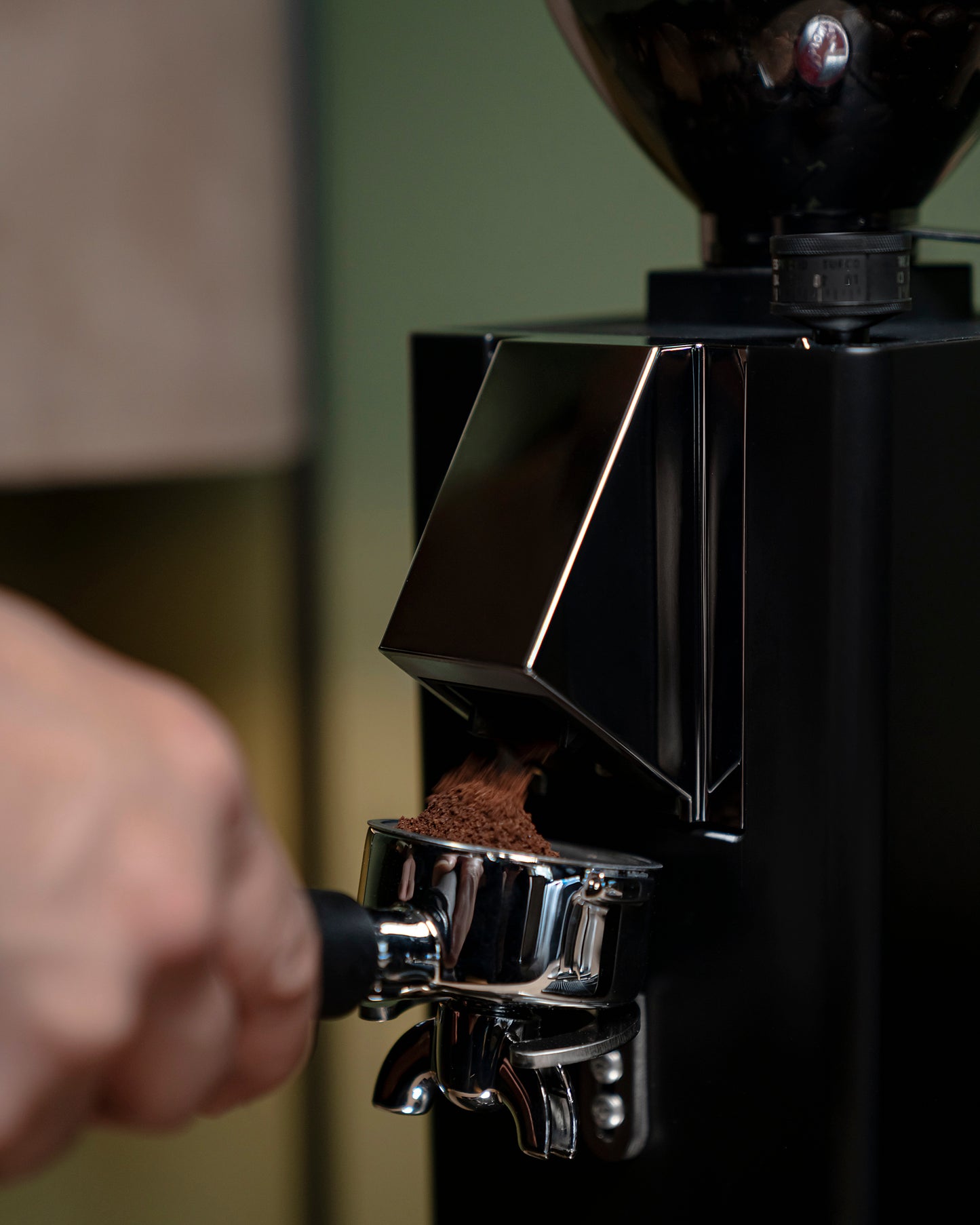 La Pavoni Kube Mill Flat Burr Grinder Black - LPGKBN02US