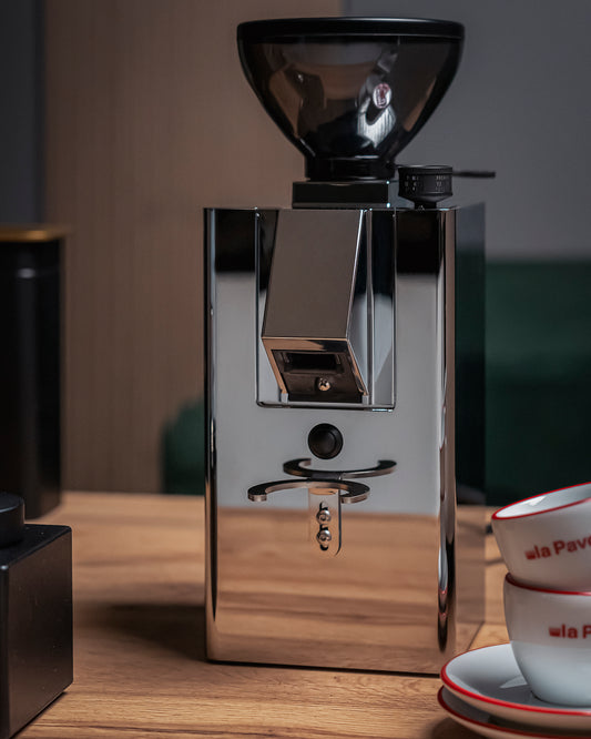 La Pavoni Kube Mill Flat Burr Grinder - Stainless Steel