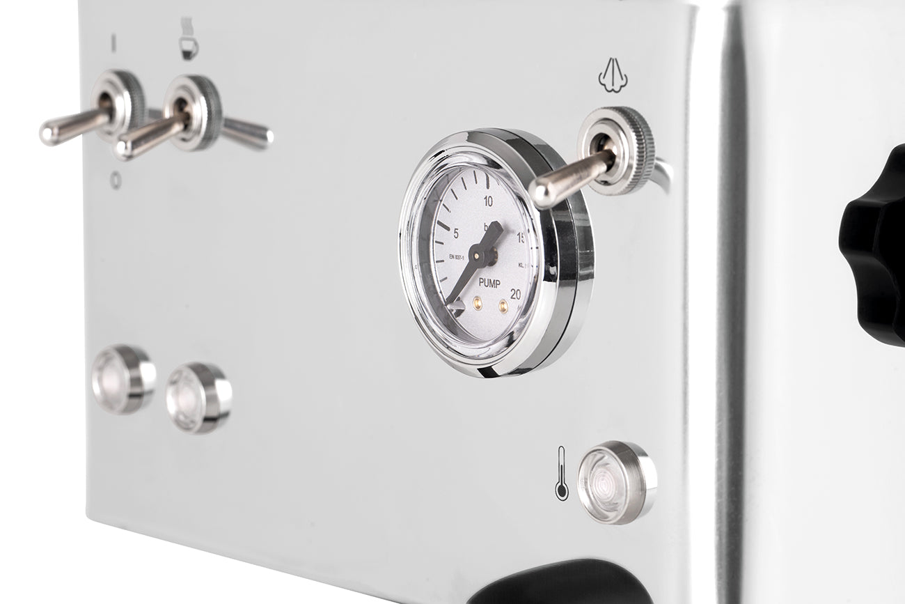 La Pavoni Casa Bar Steel Manual Espresso Machine Stainless Steel - LPMCBS01US