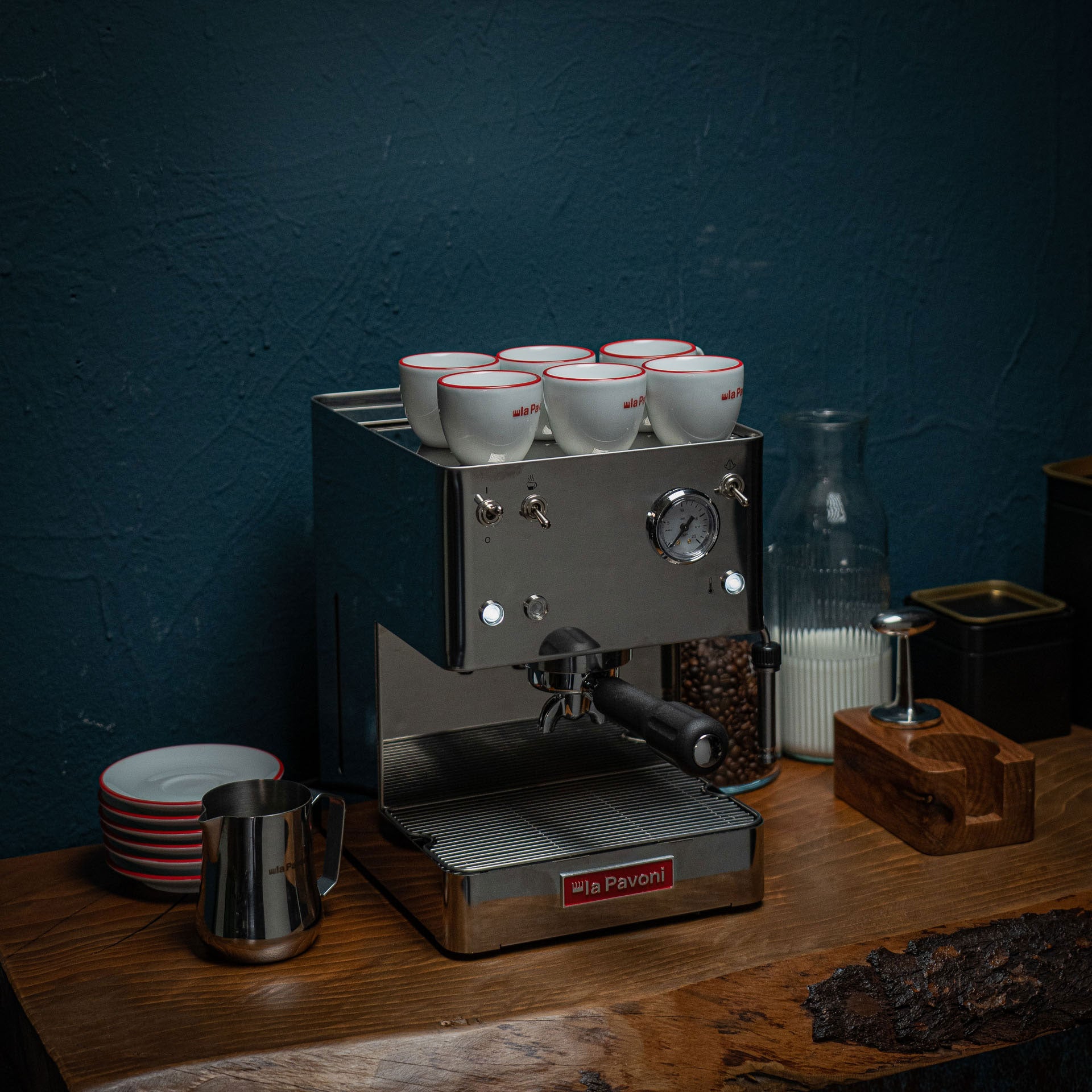 La Pavoni Casa Bar Manual Espresso Machine (Stainless Steel)
