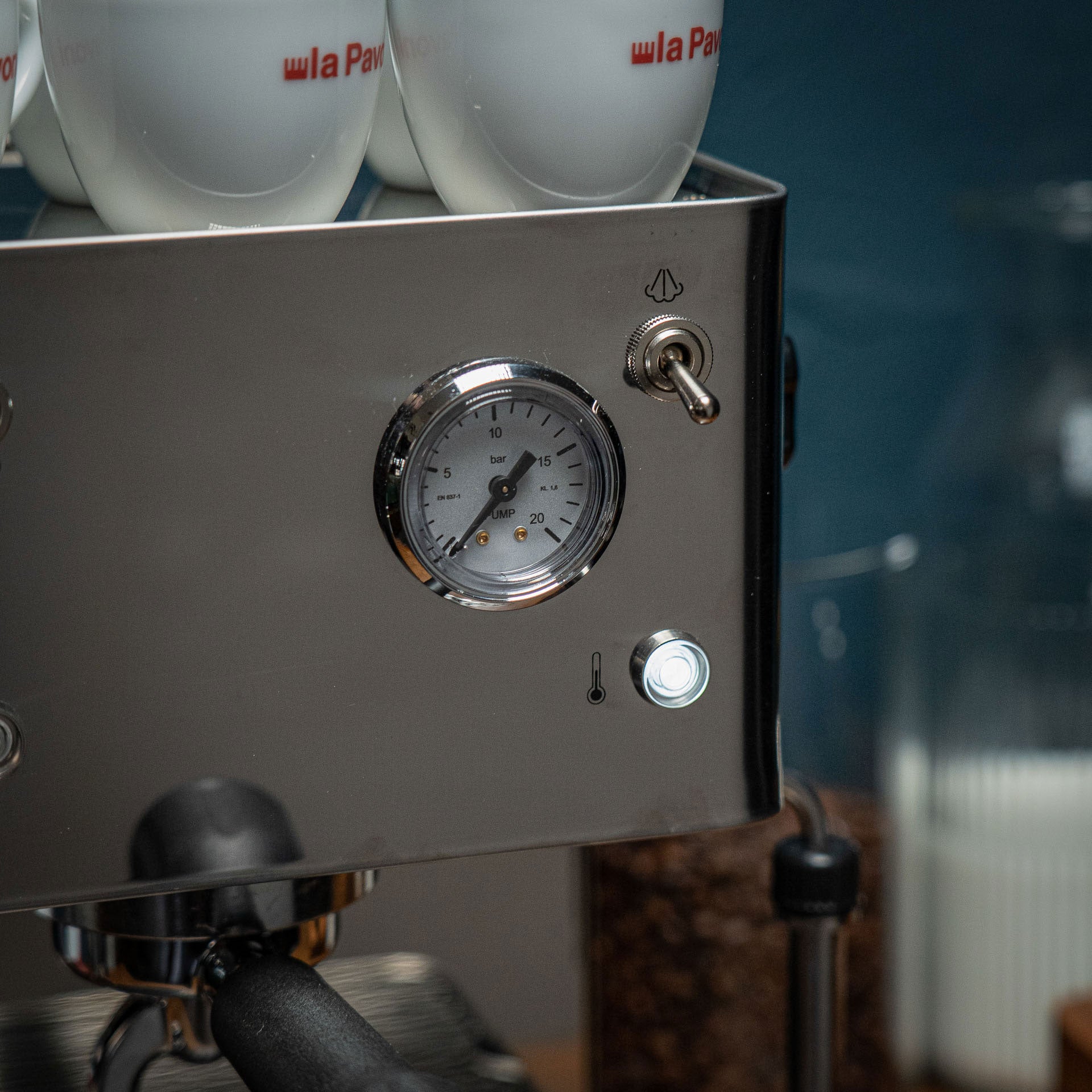 La Pavoni Casa Bar Manual Espresso Machine (Stainless Steel)