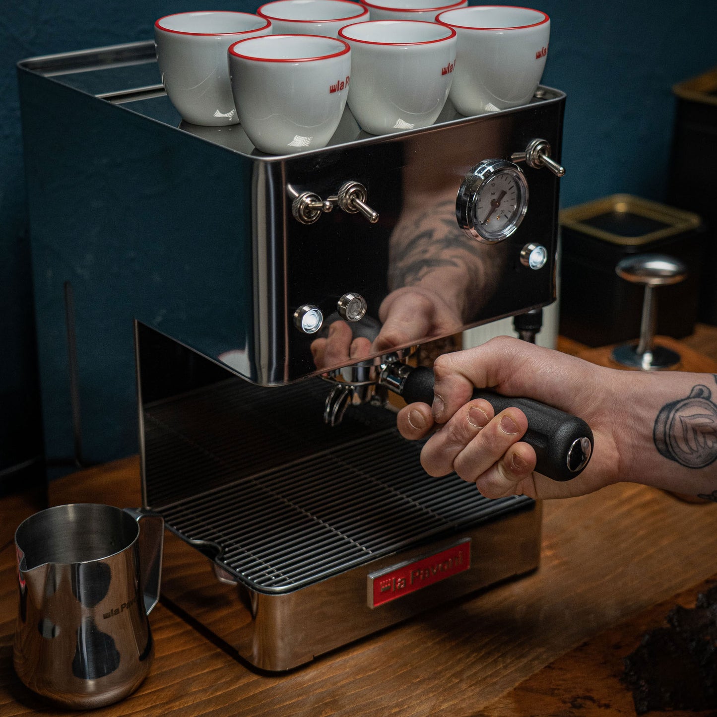 La Pavoni Casa Bar Steel Manual Espresso Machine Stainless Steel - LPMCBS01US