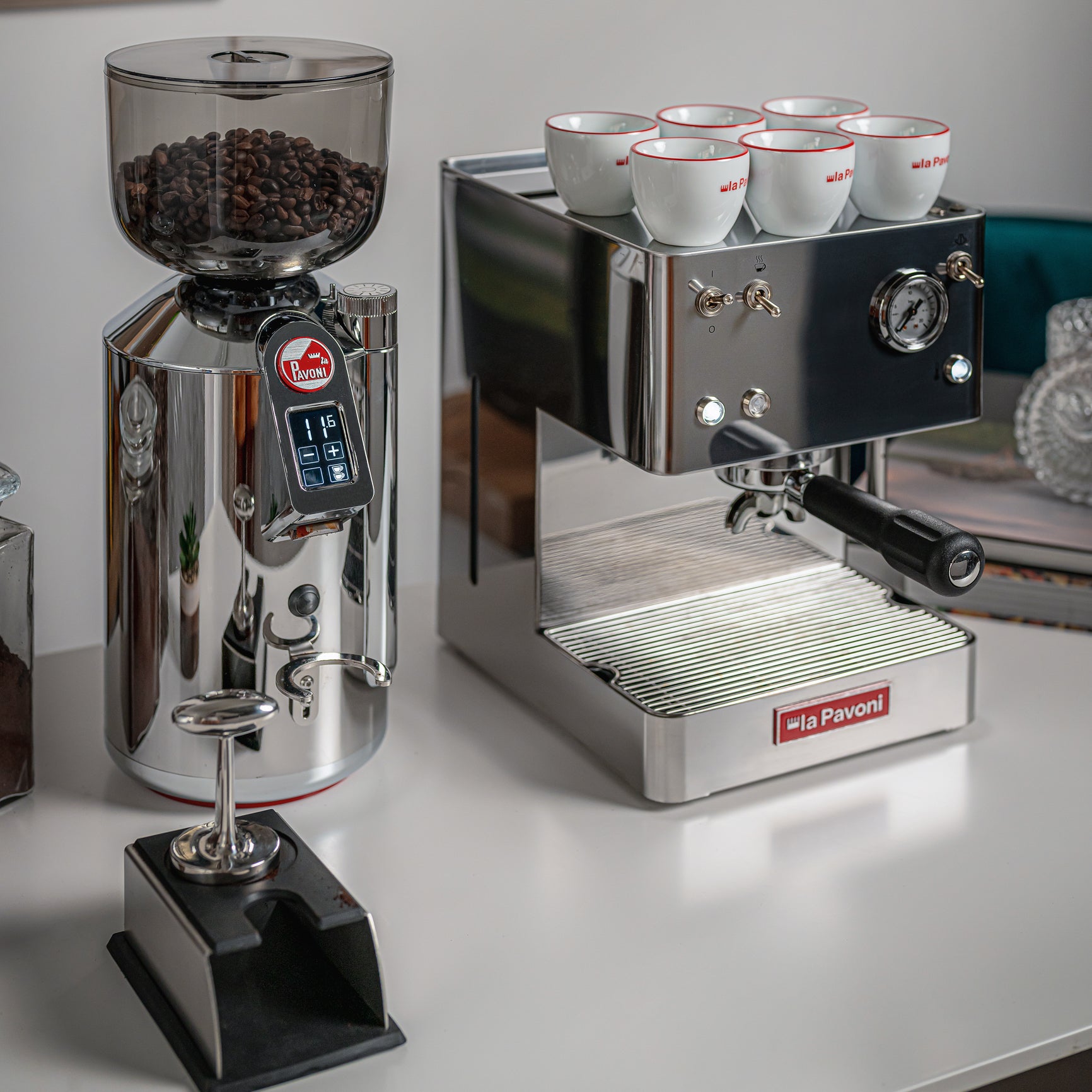 La Pavoni Casa Bar Manual Espresso Machine (Stainless Steel)