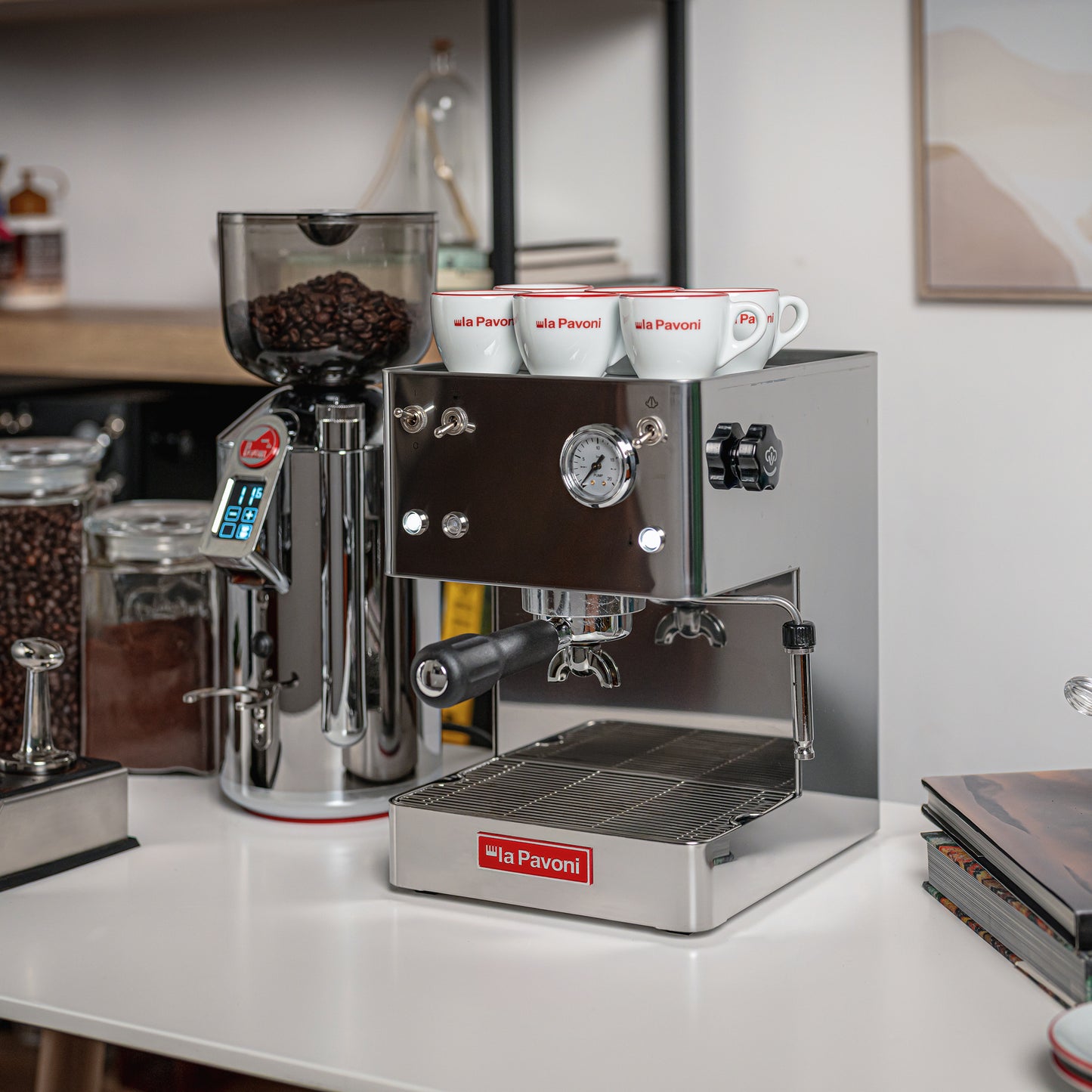 La Pavoni Casa Bar Steel Manual Espresso Machine Stainless Steel - LPMCBS01US