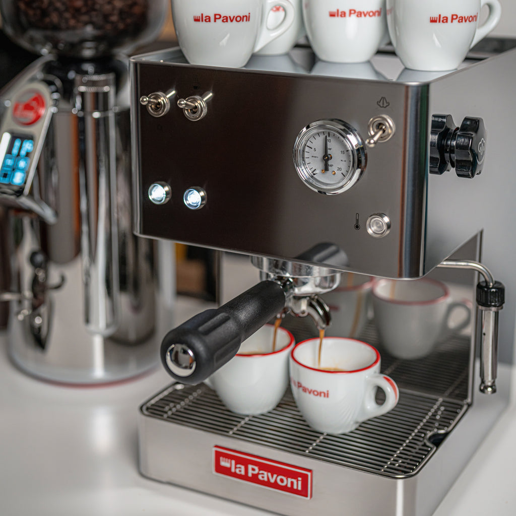 La Pavoni Casa Bar Manual Espresso Machine (Stainless Steel)