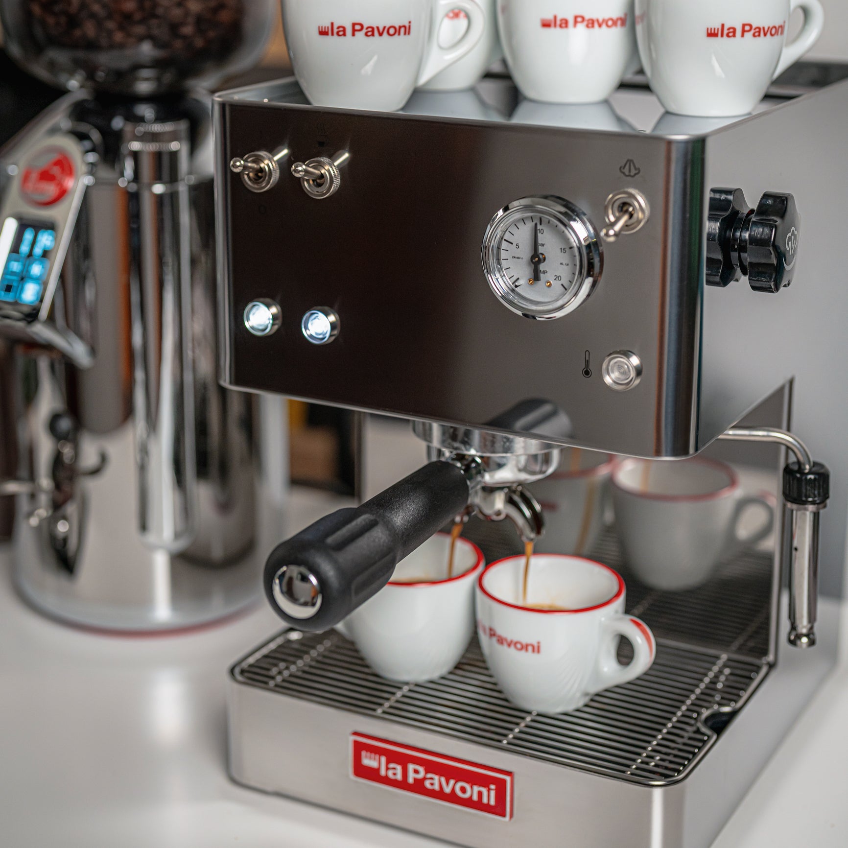 La Pavoni Casa Bar Manual Espresso Machine (Stainless Steel)